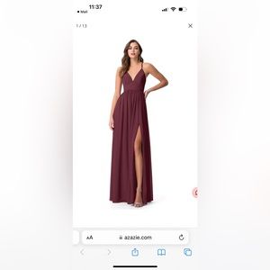 Azazie Aaida Dress in Cabernet